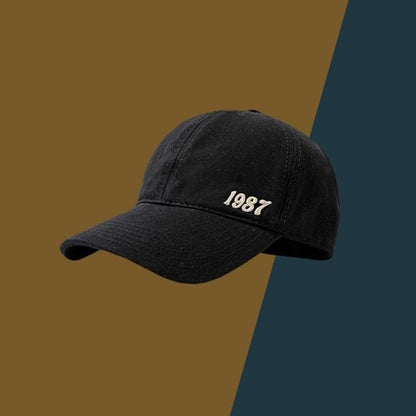 Open Top Baseball Number Cap Embroidered