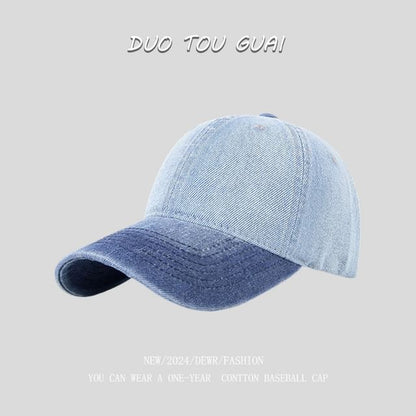 Denim Two Washed Baseball Cap Tone