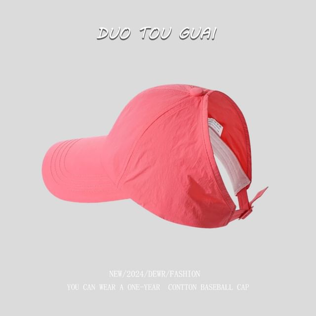 Plain Top Open Cap Baseball