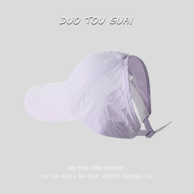 Plain Top Open Cap Baseball