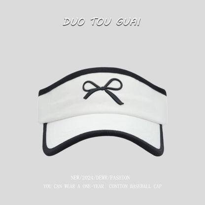 Bow Sun Contrast Trim Visor