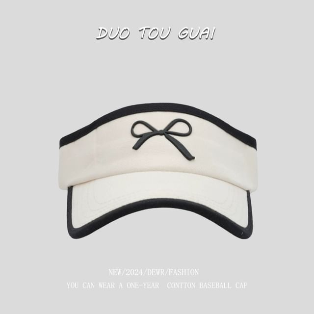 Bow Sun Contrast Trim Visor