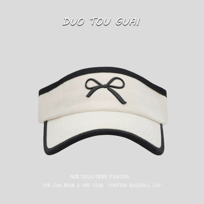 Bow Sun Contrast Trim Visor
