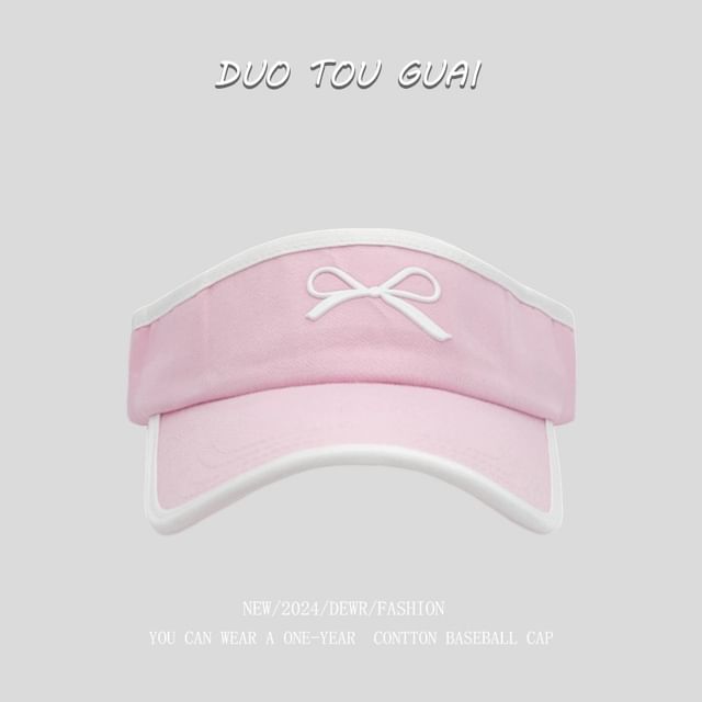 Bow Sun Contrast Trim Visor