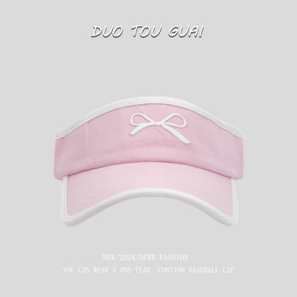 Bow Sun Contrast Trim Visor