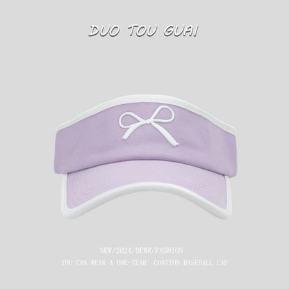 Bow Sun Contrast Trim Visor