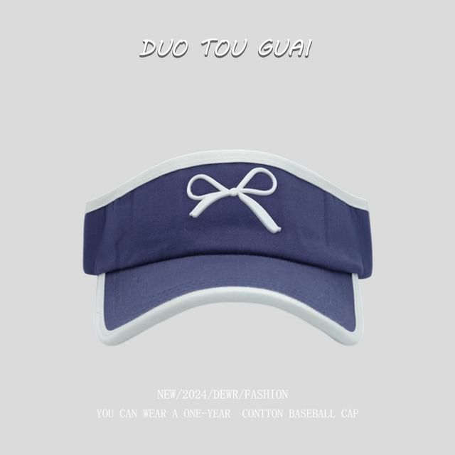Bow Sun Contrast Trim Visor