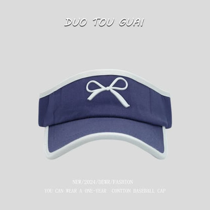 Bow Sun Contrast Trim Visor