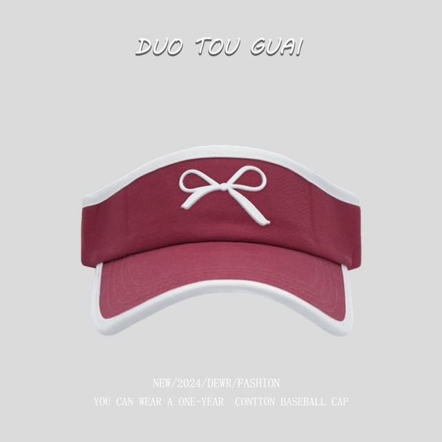 Bow Sun Contrast Trim Visor