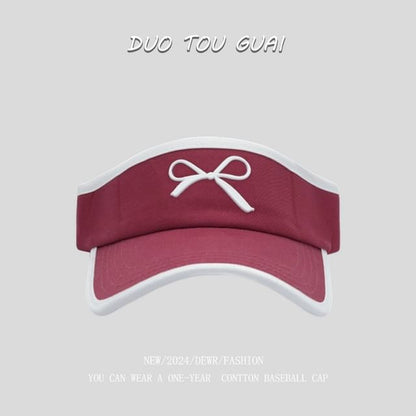 Bow Sun Contrast Trim Visor