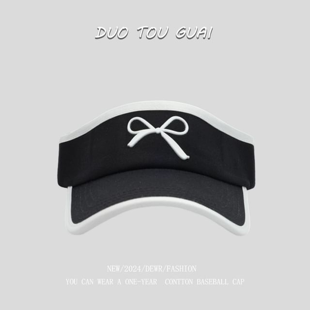 Bow Sun Contrast Trim Visor