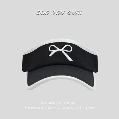 Bow Sun Contrast Trim Visor