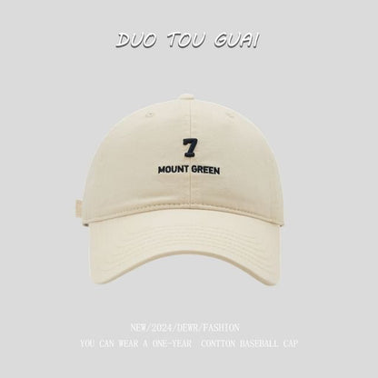 Number Embroidered Cap Baseball