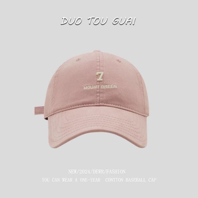 Number Embroidered Cap Baseball