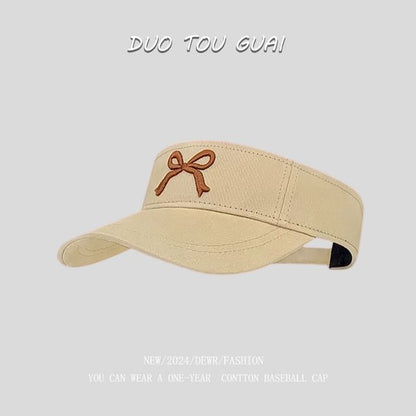 Sun Embroidered Visor Bow