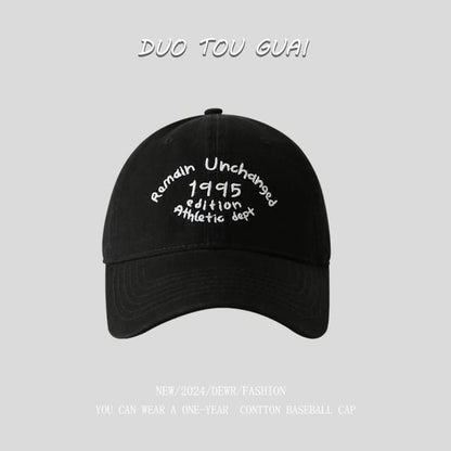 Cap Embroidered Lettering Baseball