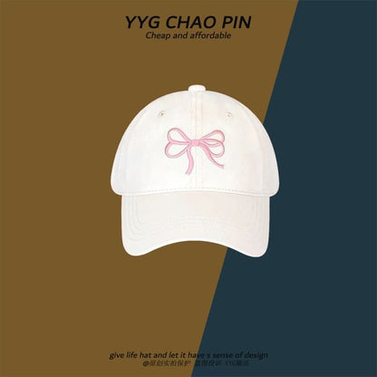 Baseball Bow Cap Embroidered