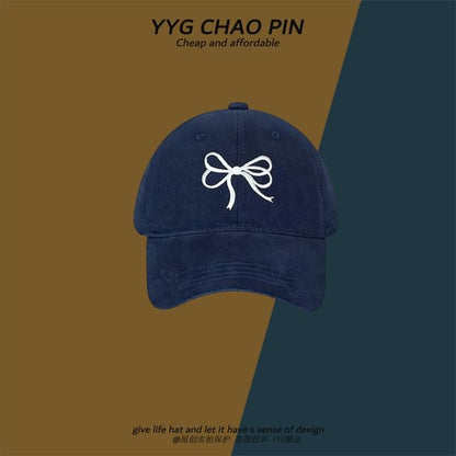 Baseball Bow Cap Embroidered