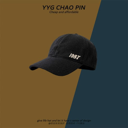 Open Top Baseball Number Cap Embroidered