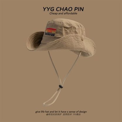 Boonie Lettering Hat Embroidered