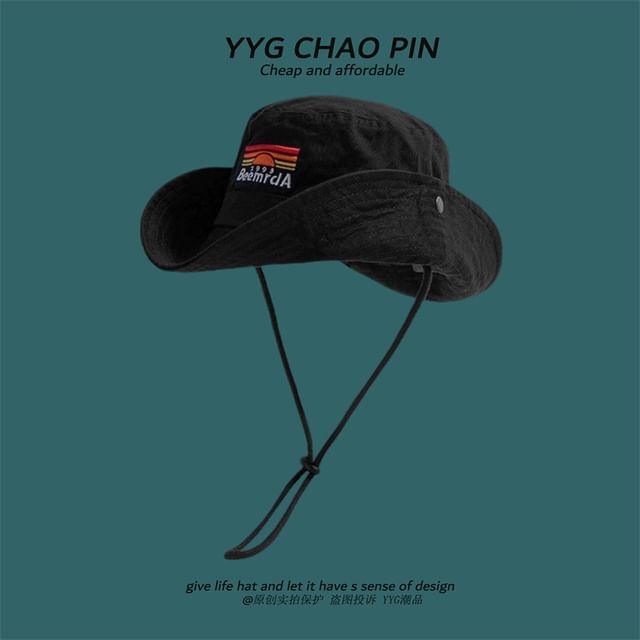 Boonie Lettering Hat Embroidered