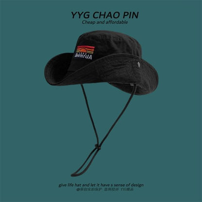 Boonie Lettering Hat Embroidered