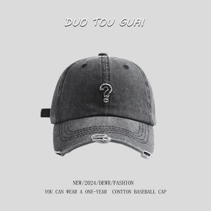 Mark Cap Baseball Distressed Question