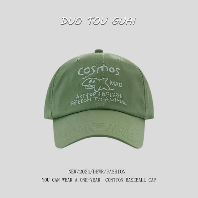 Cap Lettering Baseball Embroidered