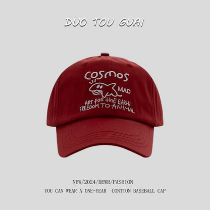 Cap Lettering Baseball Embroidered