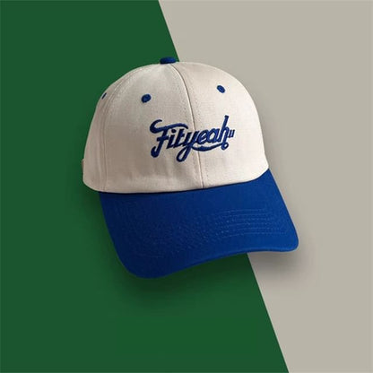 Embroidered Panel Cap Baseball Lettering