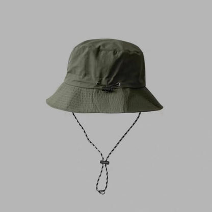 Plain Bucket Drawstring Hat