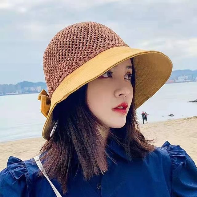 Bucket Panel Bow Hat