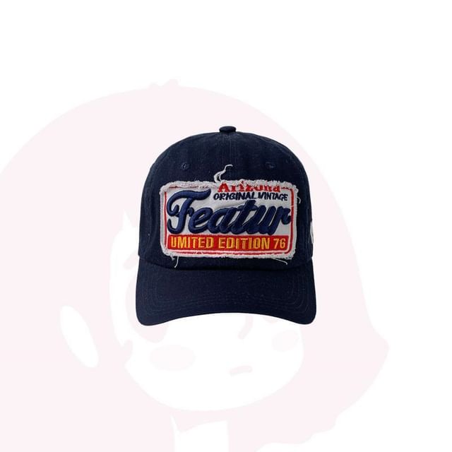 Cap Embroidered Baseball Lettering Applique