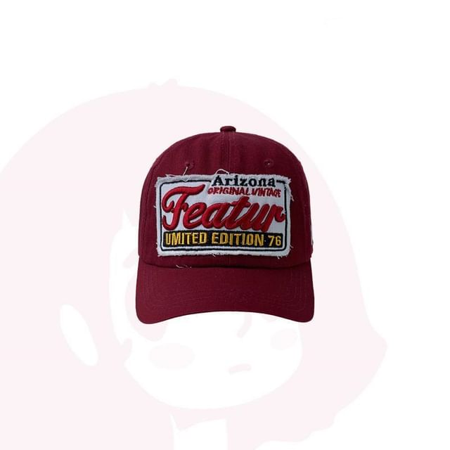 Cap Embroidered Baseball Lettering Applique