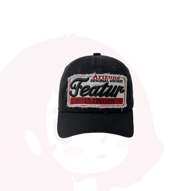 Cap Embroidered Baseball Lettering Applique