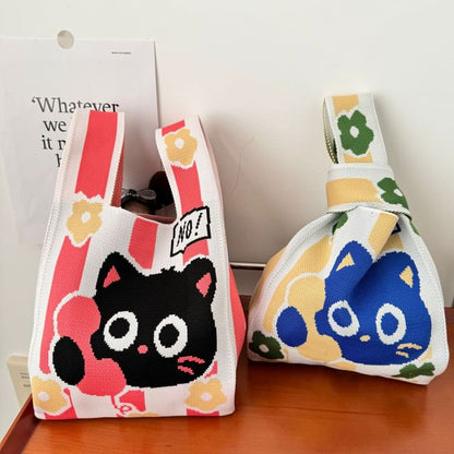 Cat Bag Tote Knit