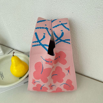 Flower Bag Knit Tote