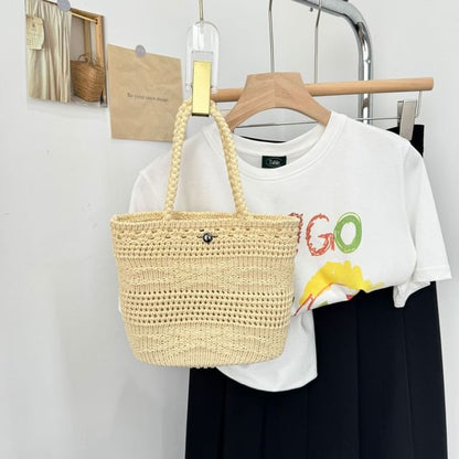 Shoulder Bag Crossbody Plain Knit /