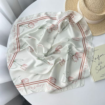 Floral Neckerchief Print