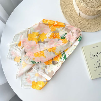 Floral Neckerchief Print