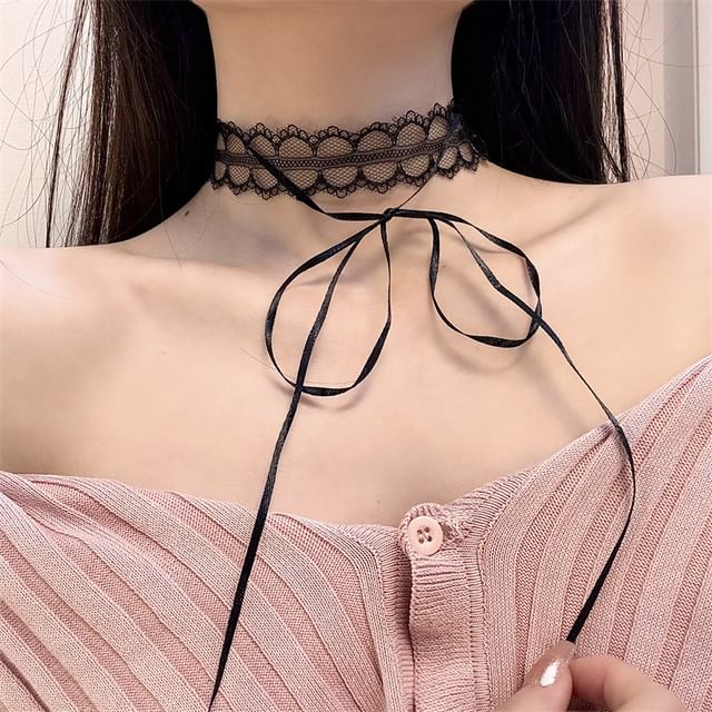 Lace Choker Ribbon