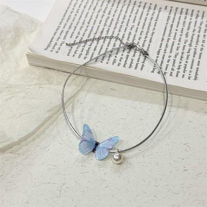 Alloy Butterfly Choker
