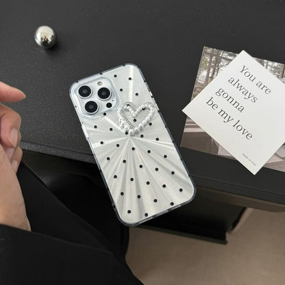 Case Polka Phone Heart Dot