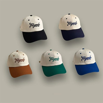 Embroidered Panel Cap Baseball Lettering