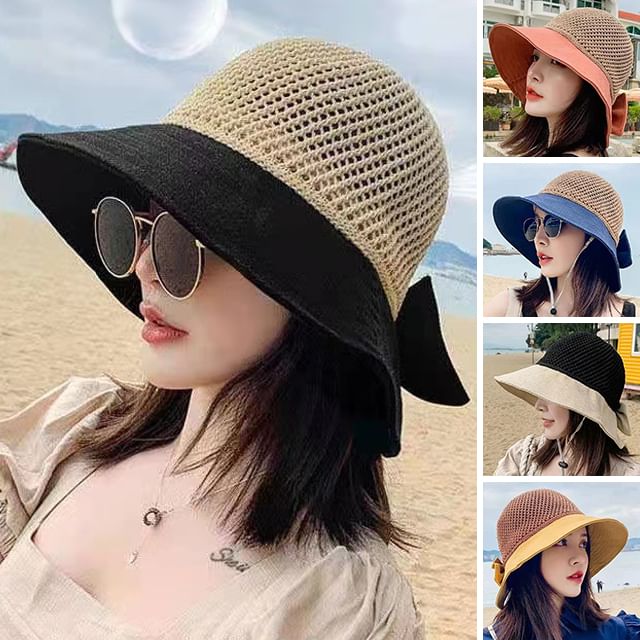 Bucket Panel Bow Hat