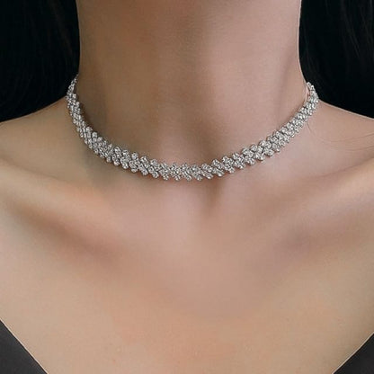 Rhinestone Choker Alloy