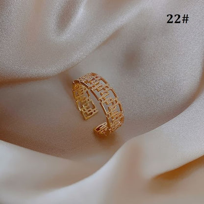 Embellished Ring Designs) Alloy (Various Open