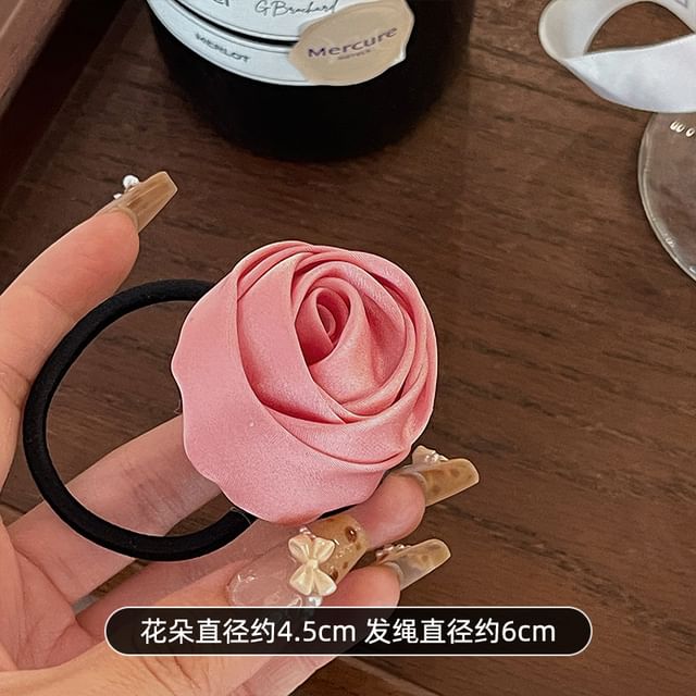 Flower Satin Hair Tie