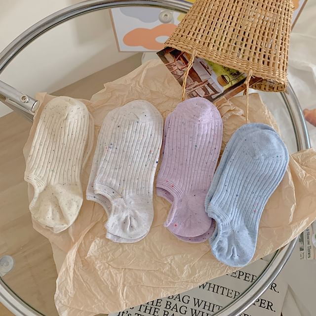 Ribbed No Show Socks Set