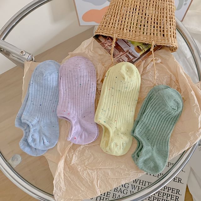 Ribbed No Show Socks Set